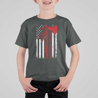 Native American Tomahawk Vintage USA Flag Tribal Tradition T Shirt For Kid - Wonder Print Shop