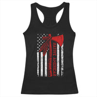 Native American Tomahawk Vintage USA Flag Tribal Tradition Racerback Tank Top - Wonder Print Shop