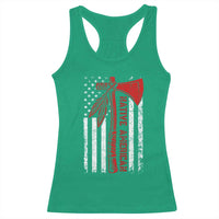 Native American Tomahawk Vintage USA Flag Tribal Tradition Racerback Tank Top - Wonder Print Shop