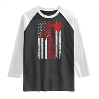 Native American Tomahawk Vintage USA Flag Tribal Tradition Raglan Shirt - Wonder Print Shop