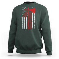 Native American Tomahawk Vintage USA Flag Tribal Tradition Sweatshirt - Wonder Print Shop