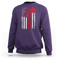 Native American Tomahawk Vintage USA Flag Tribal Tradition Sweatshirt - Wonder Print Shop