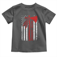 Native American Tomahawk Vintage USA Flag Tribal Tradition Toddler T Shirt - Wonder Print Shop