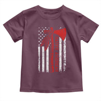 Native American Tomahawk Vintage USA Flag Tribal Tradition Toddler T Shirt - Wonder Print Shop