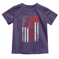 Native American Tomahawk Vintage USA Flag Tribal Tradition Toddler T Shirt - Wonder Print Shop