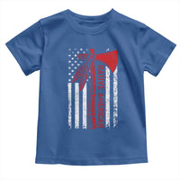 Native American Tomahawk Vintage USA Flag Tribal Tradition Toddler T Shirt - Wonder Print Shop