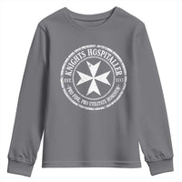 Knights Hospitaller Youth Sweatshirt Pro Fide Pro Utilitate Hominum est 1113 Maltese Catholic Christian