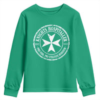 Knights Hospitaller Youth Sweatshirt Pro Fide Pro Utilitate Hominum est 1113 Maltese Catholic Christian