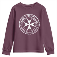 Knights Hospitaller Youth Sweatshirt Pro Fide Pro Utilitate Hominum est 1113 Maltese Catholic Christian