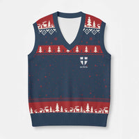 Teutonic Order Flag Cross Gott Mit Uns V-Neck Knit Sweater Vest Knight Insignia Arms Shield