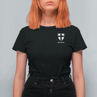 Teutonic Order Flag Cross Gott Mit Uns T Shirt For Women Knight Insignia Arms Shield