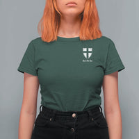 Teutonic Order Flag Cross Gott Mit Uns T Shirt For Women Knight Insignia Arms Shield