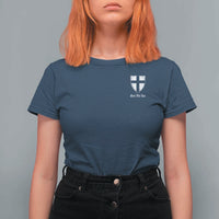 Teutonic Order Flag Cross Gott Mit Uns T Shirt For Women Knight Insignia Arms Shield