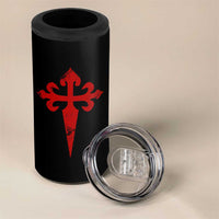 Vintage Cross of St James Order of Santiago 4 in 1 Can Cooler Tumbler
