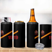 Espana Spain Football 4 in 1 Can Cooler Tumbler Spanish Flag Stripes Number 19 Athletic Soccer National Pride