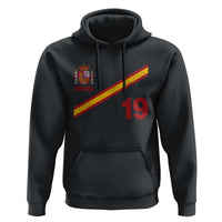 Espana Spain Football Hoodie Spanish Flag Stripes Number 19 Athletic Soccer National Pride