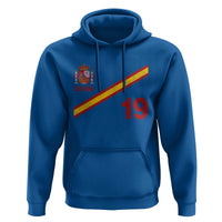 Espana Spain Football Hoodie Spanish Flag Stripes Number 19 Athletic Soccer National Pride