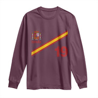 Espana Spain Football Long Sleeve Shirt Spanish Flag Stripes Number 19 Athletic Soccer National Pride