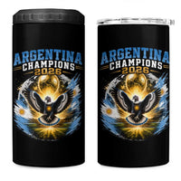 Argentina Champions 2026 4 in 1 Can Cooler Tumbler Proud Argentinian Football Fan