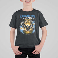 Argentina Champions 2026 T Shirt For Kid Proud Argentinian Football Fan
