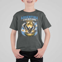 Argentina Champions 2026 T Shirt For Kid Proud Argentinian Football Fan