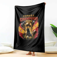 Espana Champions 2026 Throw Blanket Spain Football Fan Spanish Bull Graphic