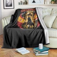 Espana Champions 2026 Throw Blanket Spain Football Fan Spanish Bull Graphic