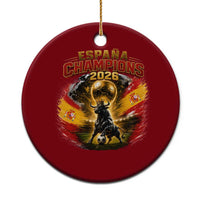 Espana Champions 2026 Ceramic Ornament Spain Football Fan Spanish Bull Graphic