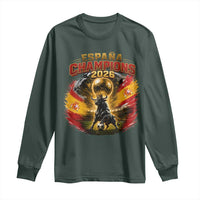 Espana Champions 2026 Long Sleeve Shirt Spain Football Fan Spanish Bull Graphic