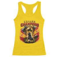 Espana Champions 2026 Racerback Tank Top Spain Football Fan Spanish Bull Graphic