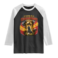 Espana Champions 2026 Raglan Shirt Spain Football Fan Spanish Bull Graphic