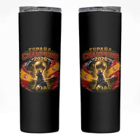 Espana Champions 2026 Skinny Tumbler Spain Football Fan Spanish Bull Graphic