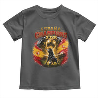 Espana Champions 2026 Toddler T Shirt Spain Football Fan Spanish Bull Graphic
