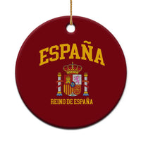 Spain Reino De Espana Ceramic Ornament Vintage Spanish Flag Coat of Arms