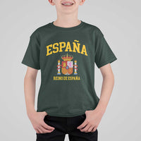 Spain Reino De Espana T Shirt For Kid Vintage Spanish Flag Coat of Arms