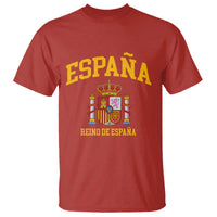 Spain Reino De Espana T Shirt Vintage Spanish Flag Coat of Arms