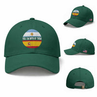 Spanish Argentinian Roots Baseball Cap Yes I'm Both Of Them Vintage Spain Argentina Half Flag