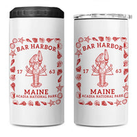 Bar Harbor Maine Lobster Acadia National Park 1763 4 in 1 Can Cooler Tumbler