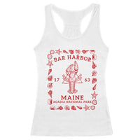 Bar Harbor Maine Lobster Acadia National Park 1763 Racerback Tank Top