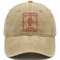 Bar Harbor Maine Lobster Acadia National Park 1763 Washed Cotton Baseball Cap