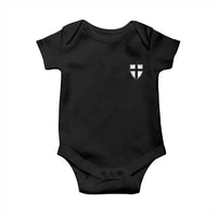 Teutonic Order Flag Cross Knight Insignia Arms Shield Baby Onesie