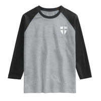 Teutonic Order Flag Cross Knight Insignia Arms Shield Raglan Shirt