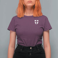 Teutonic Order Flag Cross Knight Insignia Arms Shield T Shirt For Women
