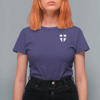 Teutonic Order Flag Cross Knight Insignia Arms Shield T Shirt For Women