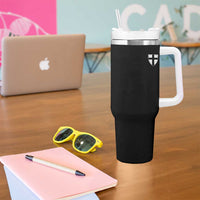 Teutonic Order Flag Cross Knight Insignia Arms Shield Tumbler With Handle