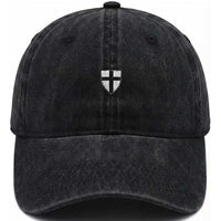 Teutonic Order Flag Cross Knight Insignia Arms Shield Washed Cotton Baseball Cap