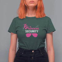 Halloween Dad Mom T Shirt For Women Princess Security Pink Glasses Crown Star - Wonder Print Shop