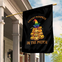 Funny Halloween LGBT Garden Flag Gayest Pumpkin In The Patch Rainbow Flag - Wonder Print Shop