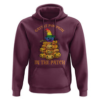 Funny Halloween LGBT Hoodie Gayest Pumpkin In The Patch Rainbow Flag