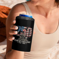 250 Years Of Excellence 4 in 1 Can Cooler Tumbler 250th American Anniversary Independence Day - Wonder Print Shop